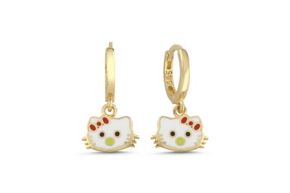 Kedi Mineli Çocuk Küpe