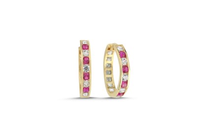 Baget Yuvarlak  Büyük Boy Halka Küpe