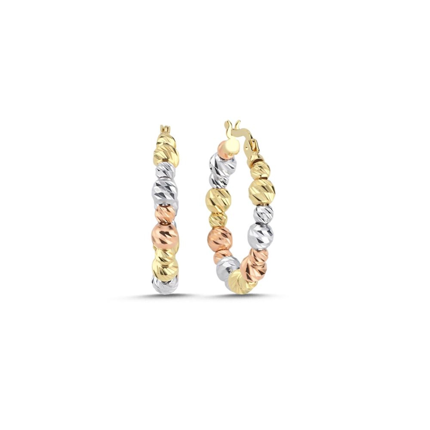 Dorika Toplu Büyük Boy Küpe (2,5x2,5 cm 2,5 mm)