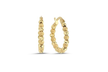 Dorika Toplu Orta Boy Küpe (2,2x2,2 cm 2,5 mm)