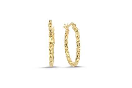 Dorika Toplu Orta Boy Küpe (2x2 cm 1,1 mm)