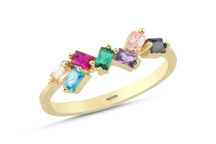 Renga Renk Baget Yüzük