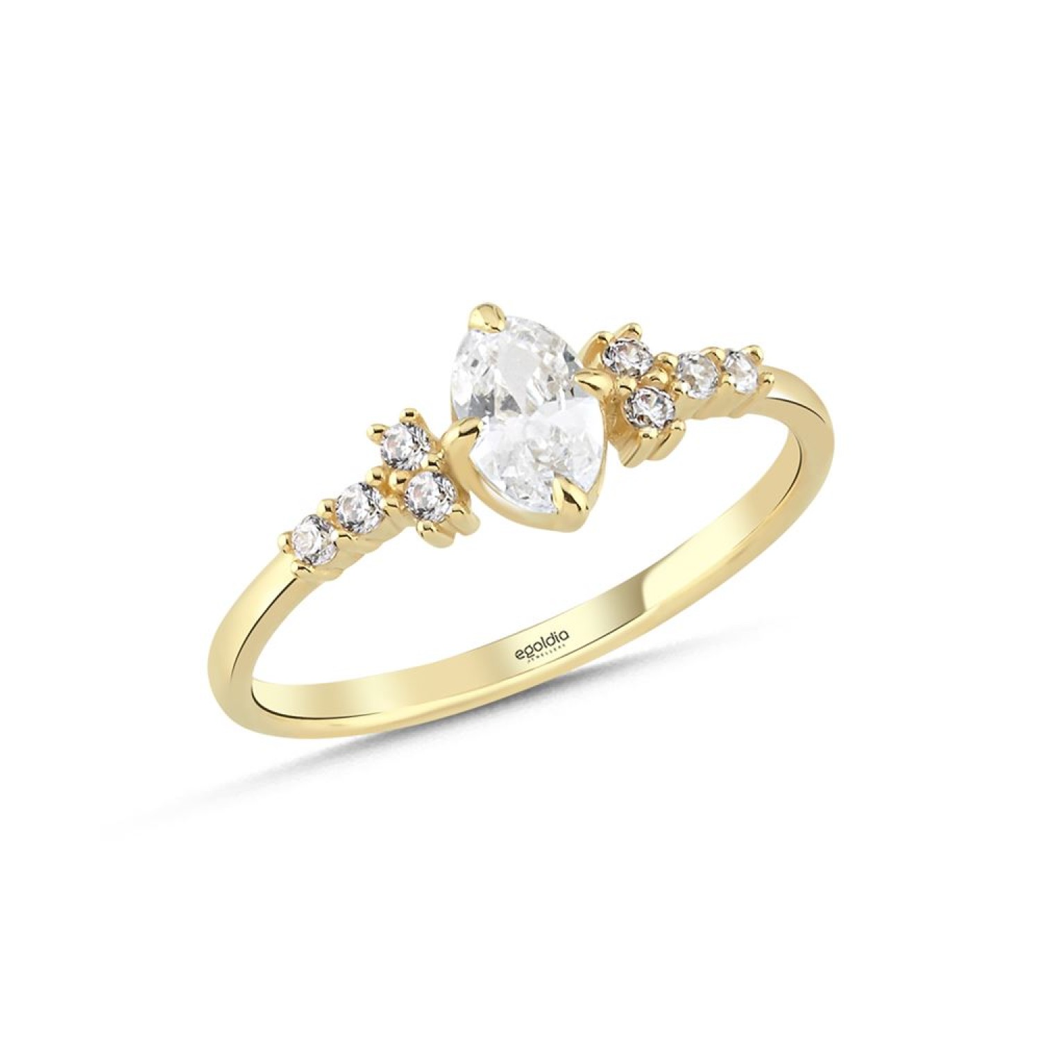 Oval Taşlı Yüzük