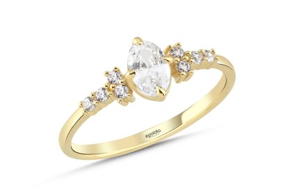 Oval Taşlı Yüzük