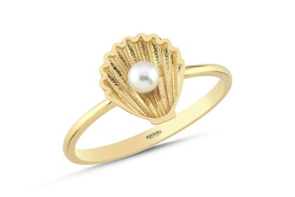 İnci Deniz Kabuğu Yüzük