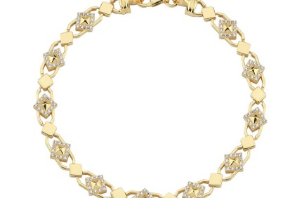 Kare Prizma Yıldız Tasarım Taşlı Bileklik