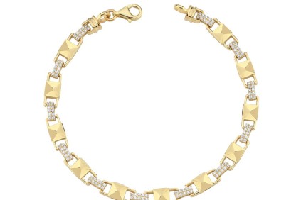 Kare Primaz Tasarım Taşlı Bileklik