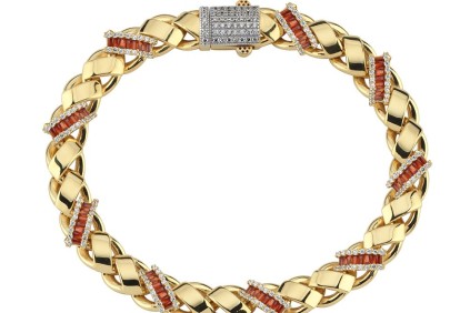 Mor Taşlı Modern Gurmet Bileklik