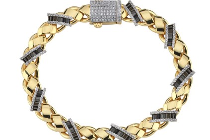 Siyah Taşlı Modern Gurmet Bileklik