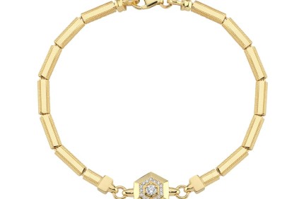 Altıgen Daire Taşlı Ajda Tasarım Bileklik