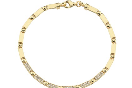 Dikdörtgen Ve Nokta Tasarım Taşlı Bileklik