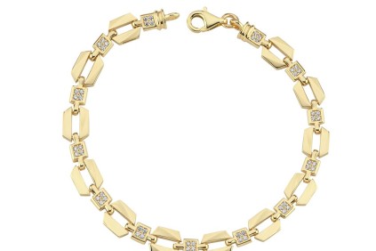 Geometrik Altıgen Tasarım Taşlı Bileklik