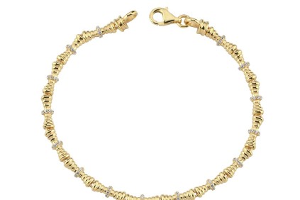 Bambu Çizgi Tasarım Taşlı Bileklik