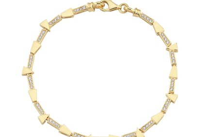 Üçgen Yamuk Tasarım Taşlı Bileklik