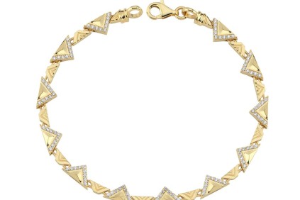 Üçgen Prizma Tasarım Taşlı Bileklik