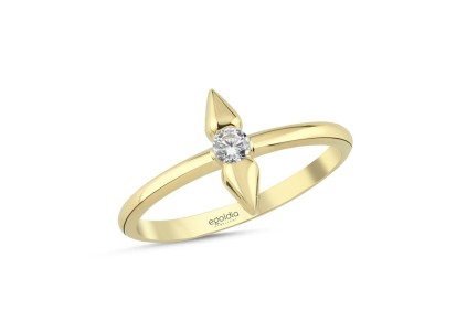 Çivi Tasarım Taşlı Yüzük