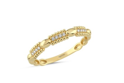 Dikdörtgen Tasarım Taşlı Yüzük