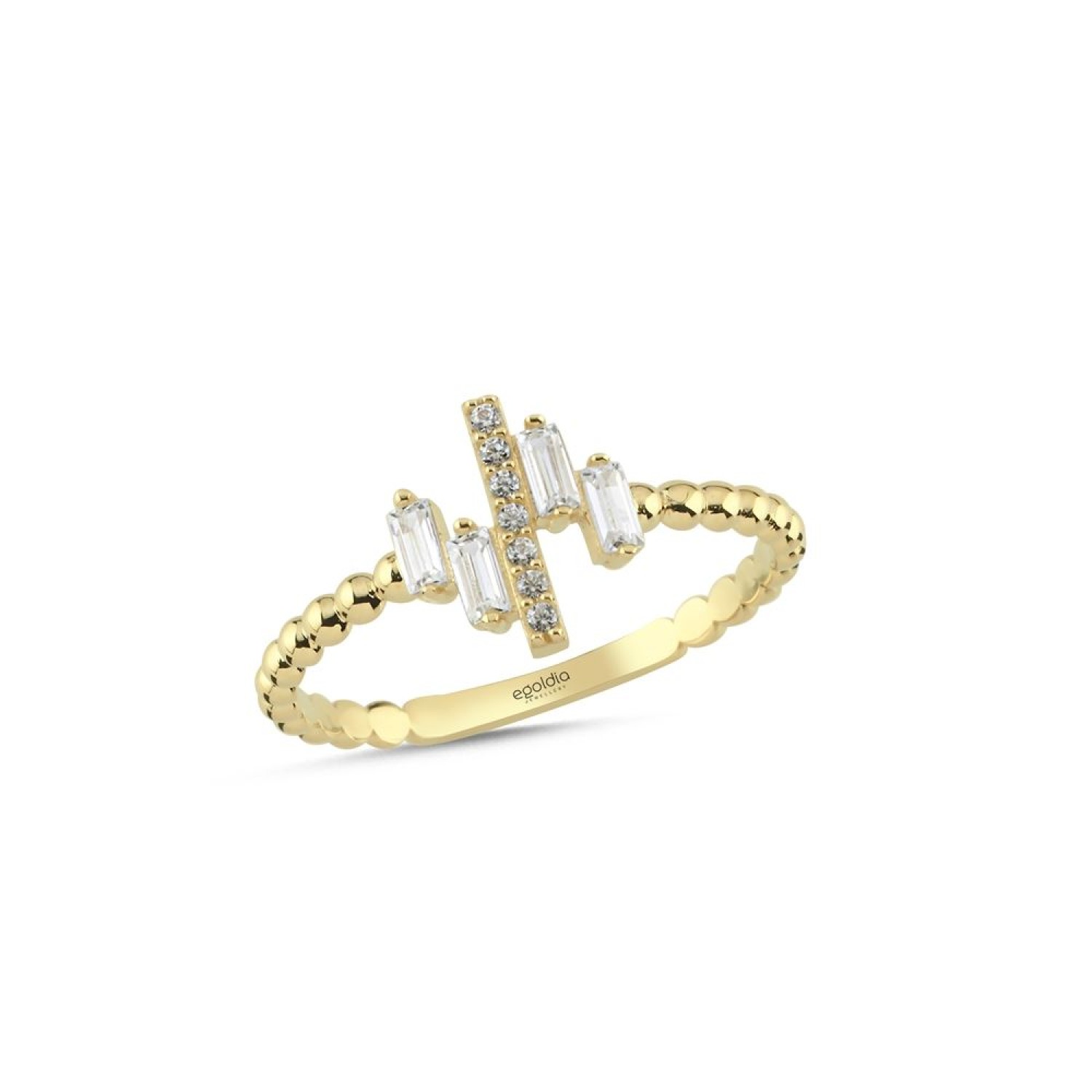 Senfoni Baget Tasarım Taşlı Yüzük