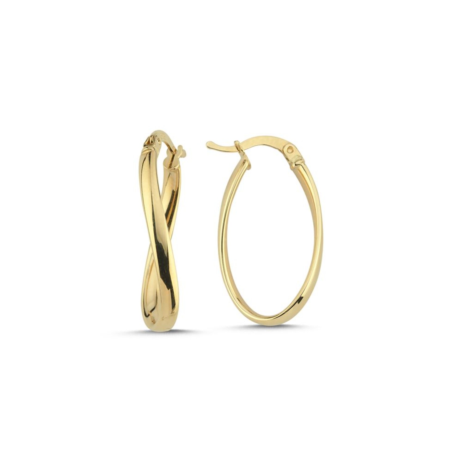 Halka Dalga Tasarım Küpe