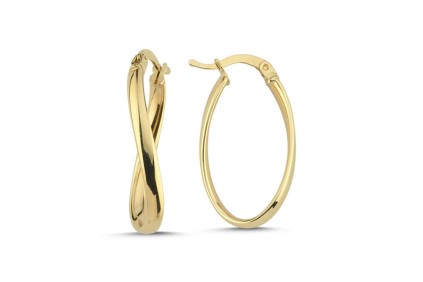 Halka Dalga Tasarım Küpe