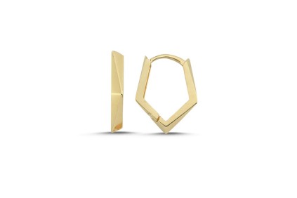 Üçgen Düz Tasarım Küpe