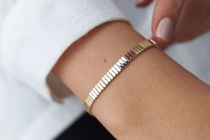 İtalyan Sıralı Balıksırtı Altın Bileklik