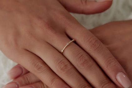 Damla Taşlı Burgu Tasarım Yüzük