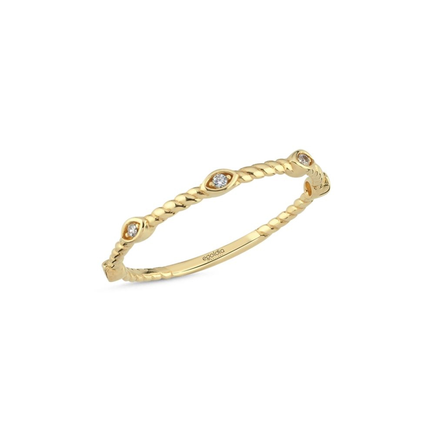 Damla Taşlı Burgu Tasarım Yüzük