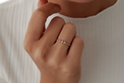 Baget Küp Tasarım Yüzük