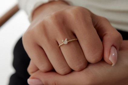 Ayıcık Kafa Taşlı Yüzük