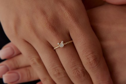 Ayıcık Kafa Taşlı Yüzük