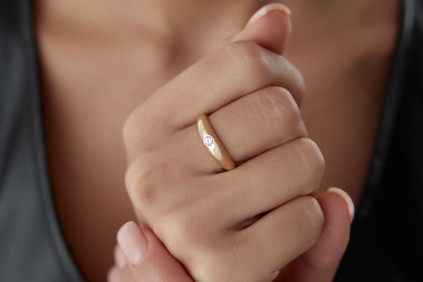 Damla Taşlı Tasarım Yüzük