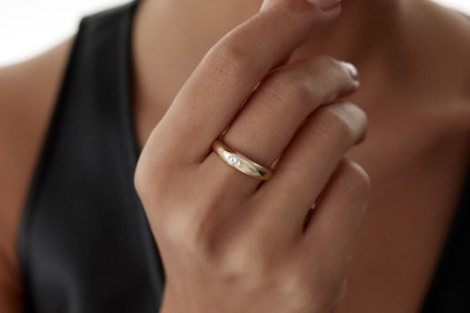 Damla Taşlı Tasarım Yüzük