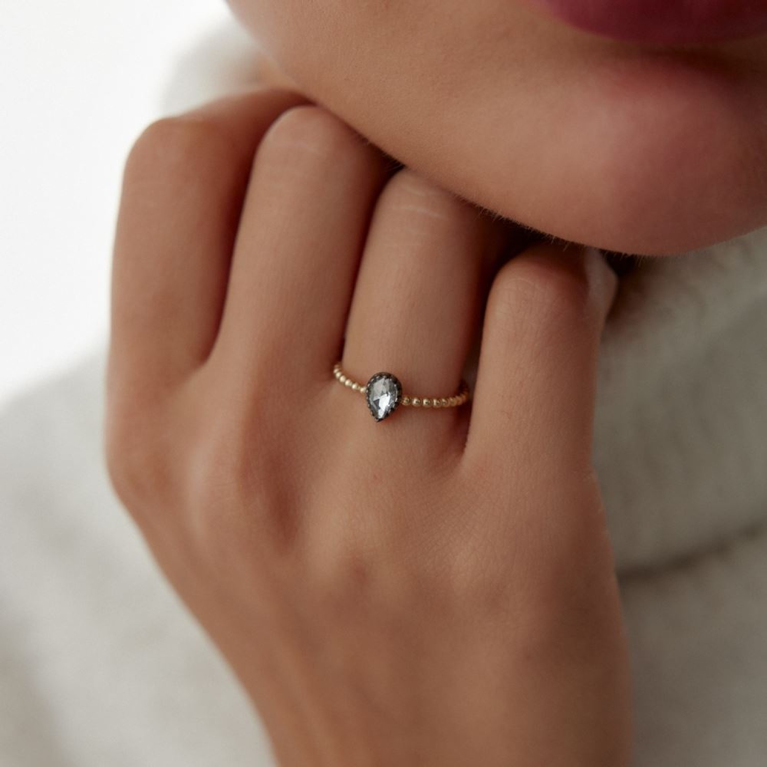 Damla Tatşlı Burgu Yüzük