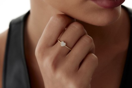 Kalp Taşlı Yüzük