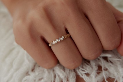 Baget Sıralı Burgu Tasarım Yüzük