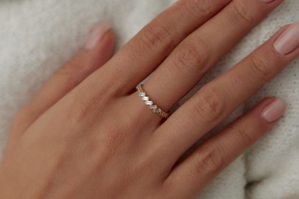 Baget Sıralı Burgu Tasarım Yüzük