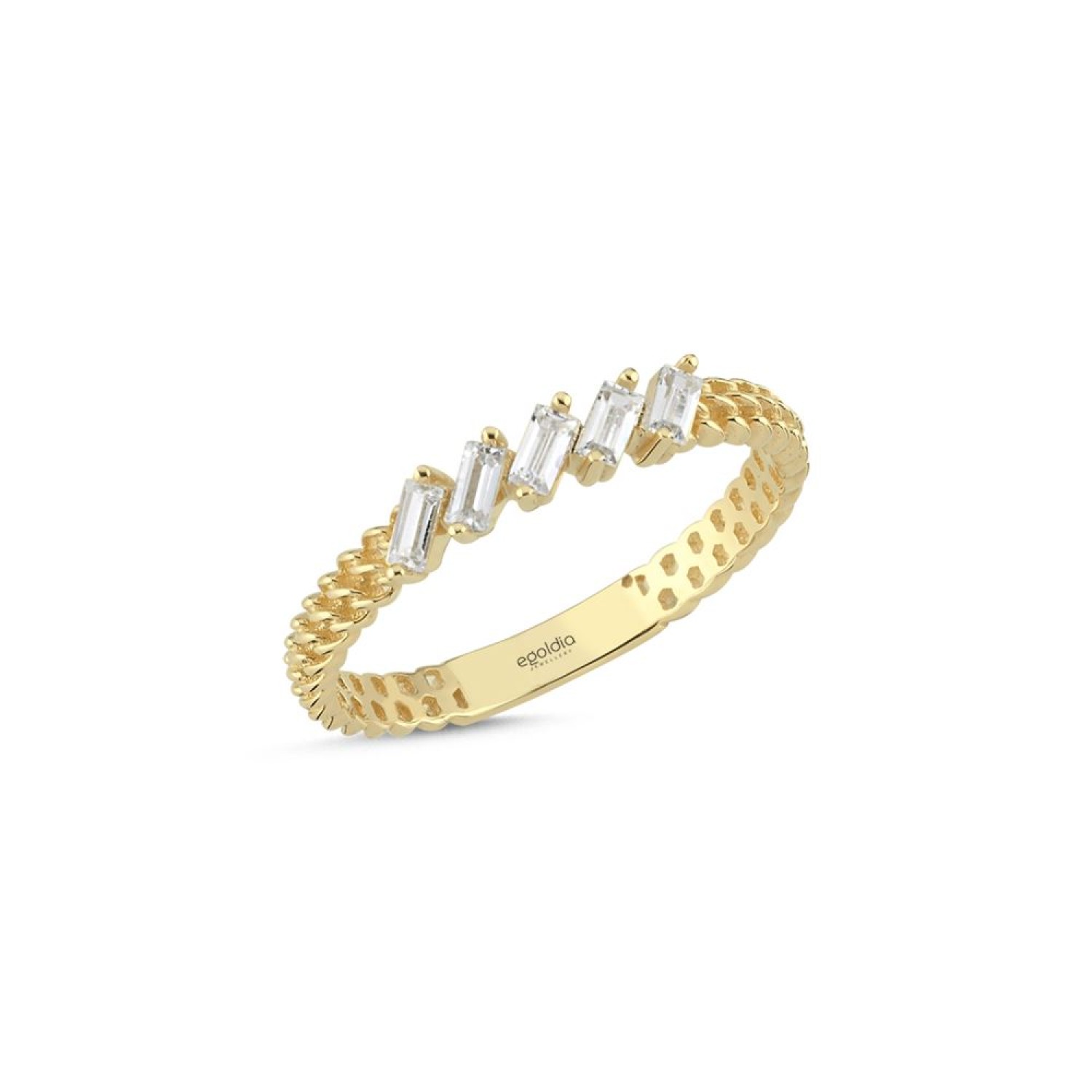 Baget Sıralı Burgu Tasarım Yüzük