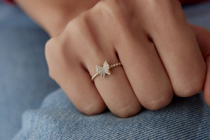 Kelebek Taşlı Yüzük