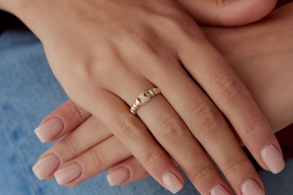 Burgu Tasarım Taşlı Yüzük