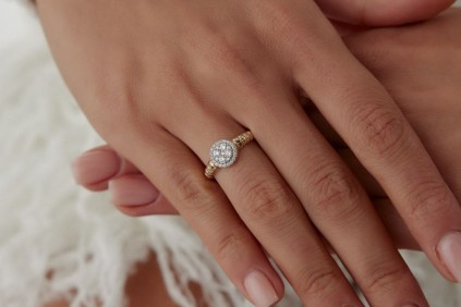 Çark Tasarım Taşlı Yüzük