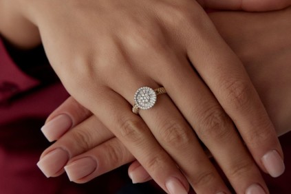 Çark Tasarım Baget Taşlı Yüzük