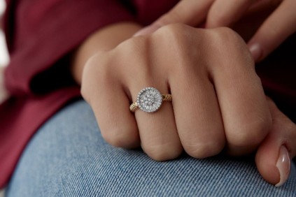 Çark Tasarım Baget Taşlı Yüzük