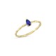 Mavi Damla Taşlı Burgu Tasarım Yüzük