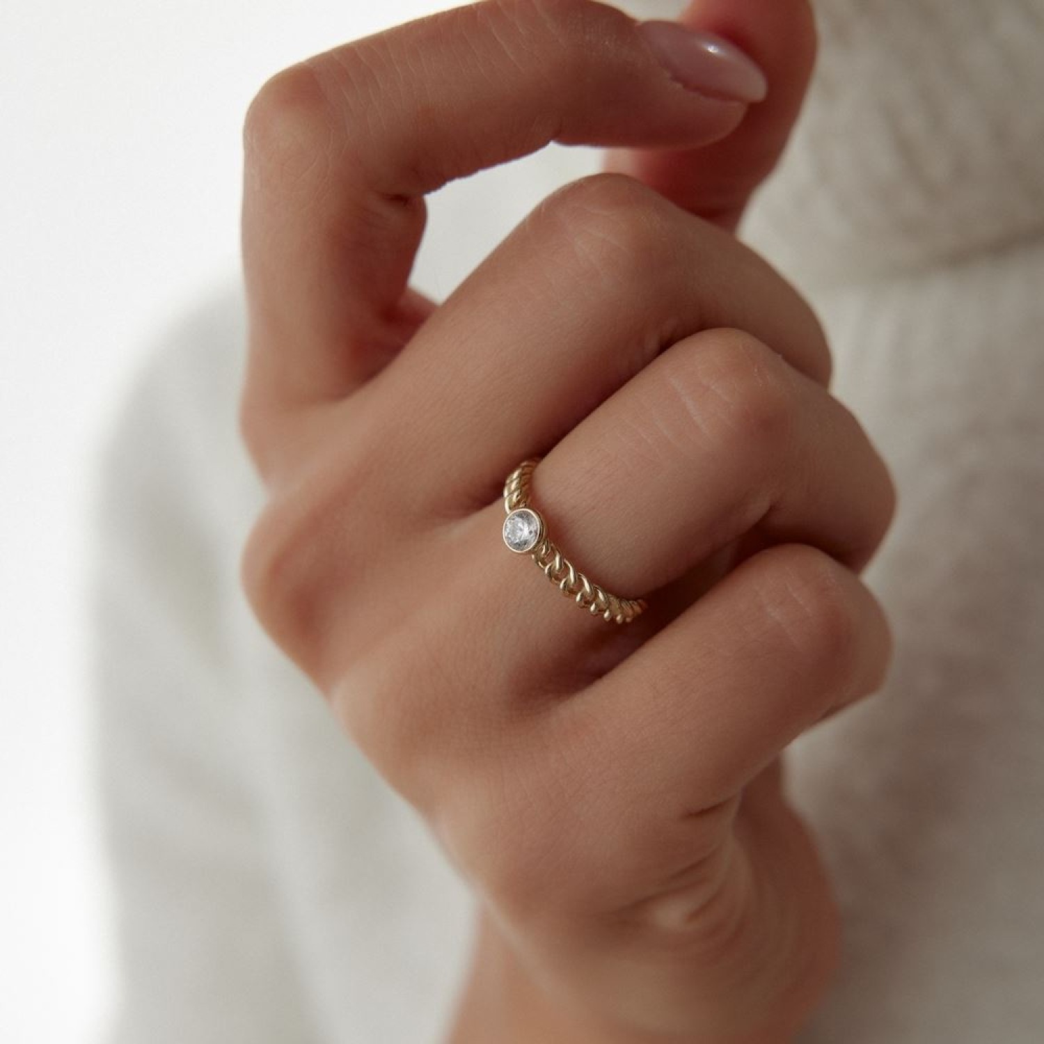 Gurmet Oval Taşlı Yüzük