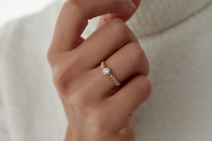 Gurmet Oval Taşlı Yüzük