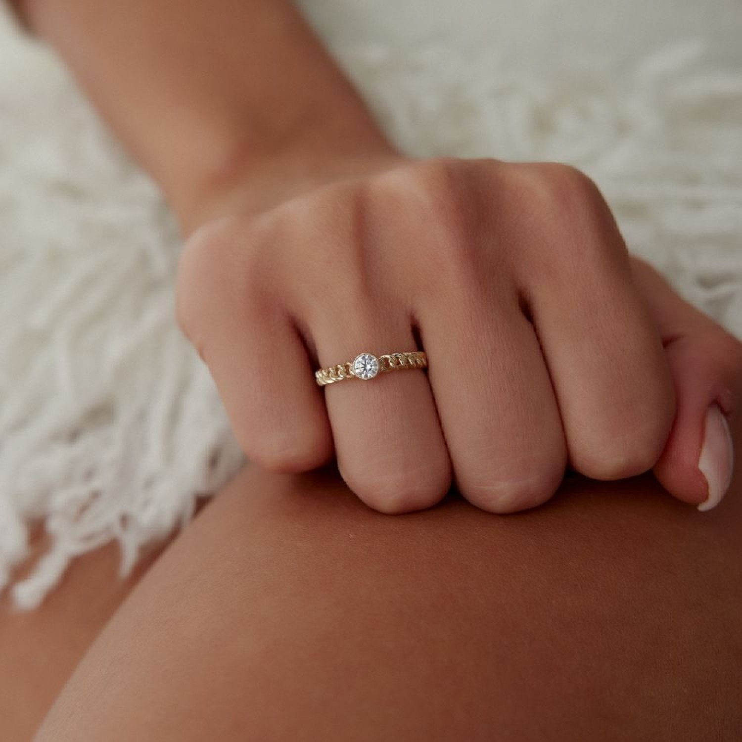 Gurmet Oval Taşlı Yüzük