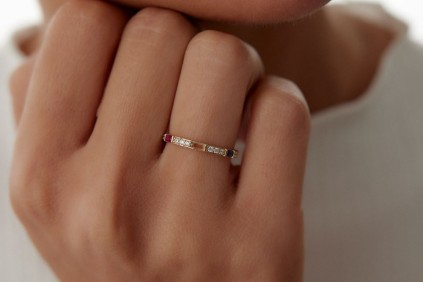 Renga Renkli Taşlı Yüzük