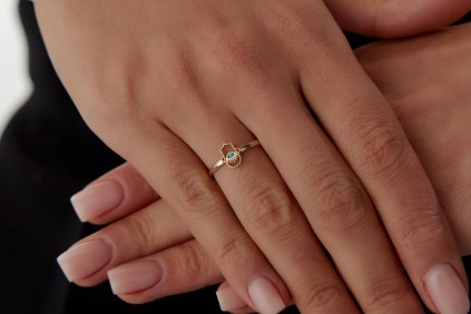 Göz Rabia Turkuaz Mineli Yüzük