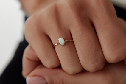 Sedef Taşlı Burgu Yüzük